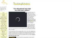 Desktop Screenshot of buddingscholars-educational-toys.com